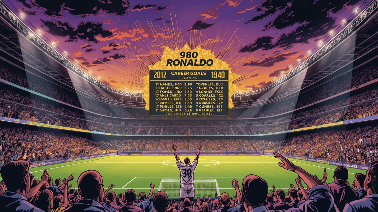 Ronaldo celebrates 980 career goals