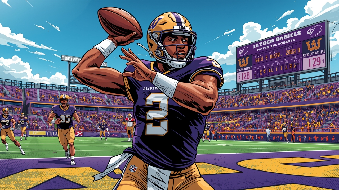 Commanders quarterback Jayden Daniels returns to field